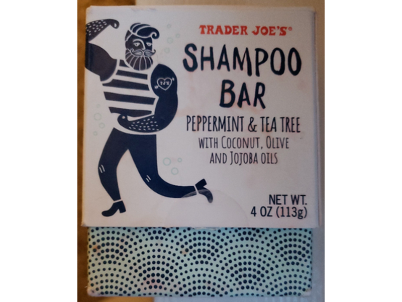 Trader Joe's Shampoo Bar, Peppermint & Tea Tree, 4 oz/113 g