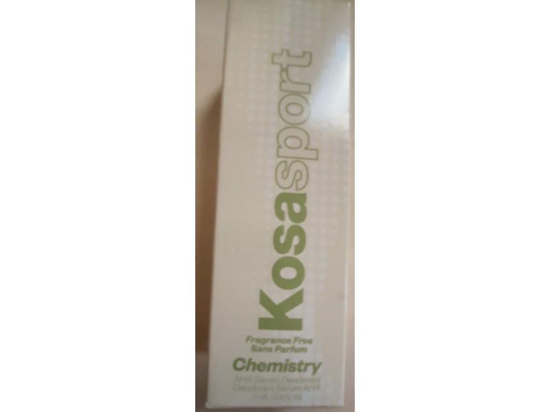 Kosas Sport Chemistry AHA Serum Deodorant, Fragrance Free, 2.4 oz/70 mL