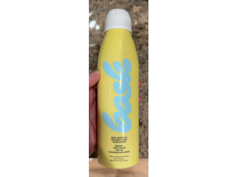 Bask Invisible Mist Sunscreen Continuous Spray, SPF 30, 5.5 oz/156 g