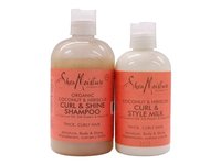 SheaMoisture ORGANIC Coconut & Hibiscus Set - Shampoo + Style Milk - thumbnail 1