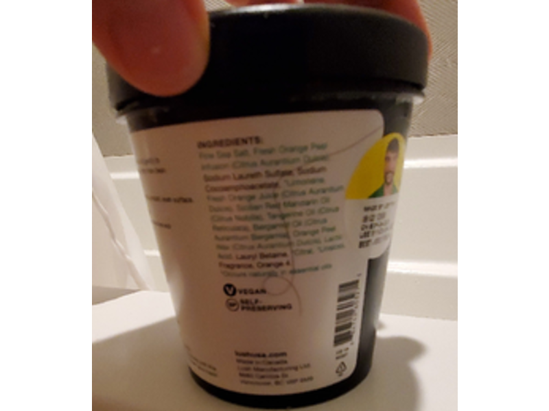 Lush Orange Shower Scrub, 10.2 oz/290 g