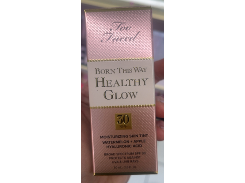 Too Faced Born This Way Healthy Glow Moisturizing Skin Tint, Nude, 2.0 fl oz/60 mL
