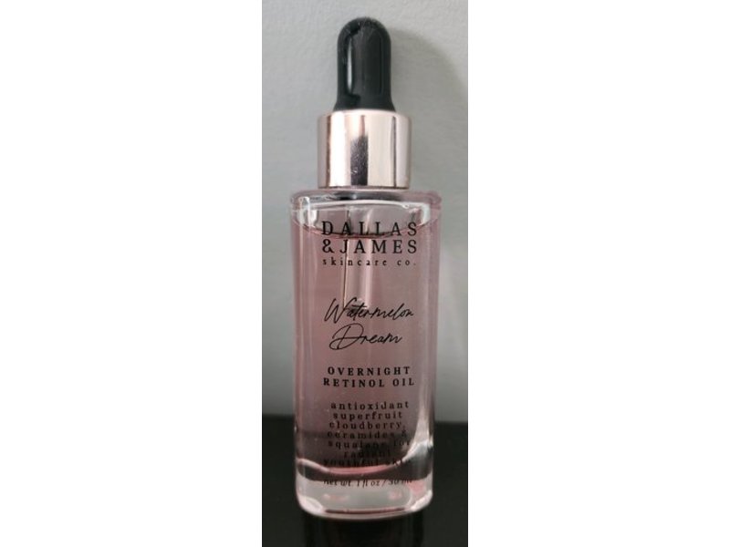 Dallas & James Overnight Retinol Oil, Watermelon Dream, 1 fl oz/30 mL