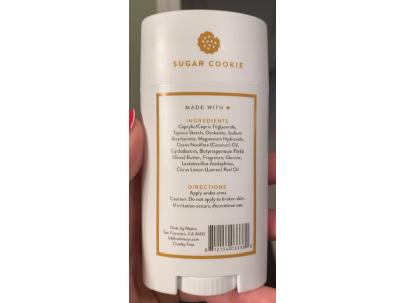 Native Deodorant, Sugar Cookie, 2.65 oz/75 g