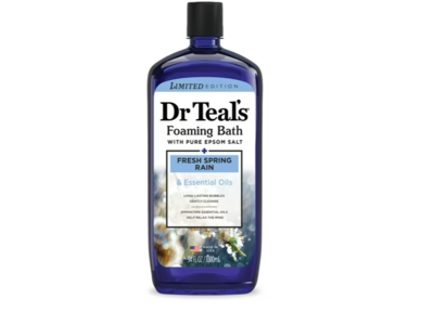 Dr Teal's Foaming Bath, Fresh Spring Rain, 34 fl oz/1000 mL