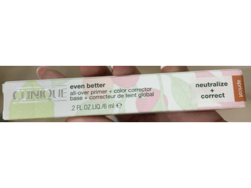 Clinique Even Better All-Over Primer + Color Corrector Base, Apricot, 0.2 fl oz/6 mL