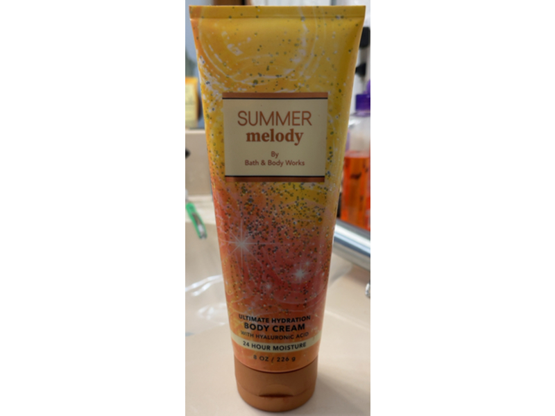 Body Works Summer Melody Hydrating Body Cream, 8 oz/226 g