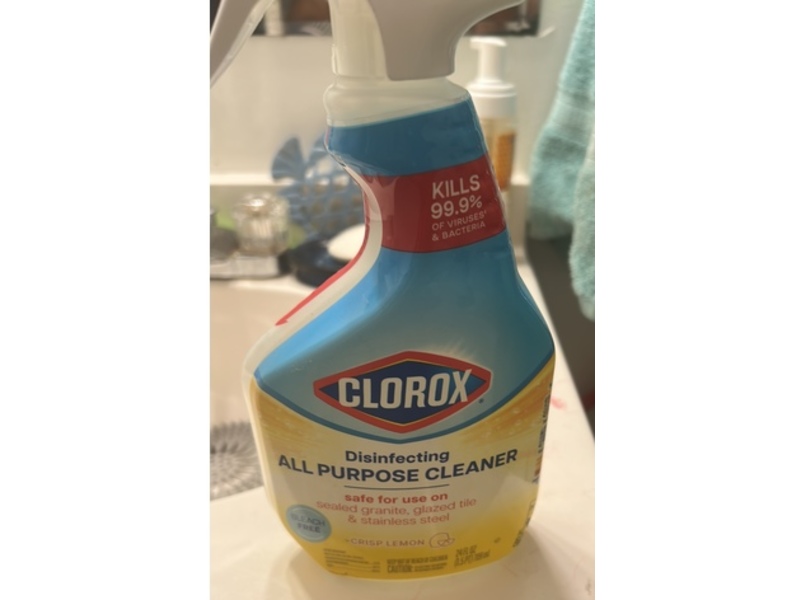 Clorox Disinfecting All Purpose Cleaner, Crisp Lemon, 24 fl oz/789 mL
