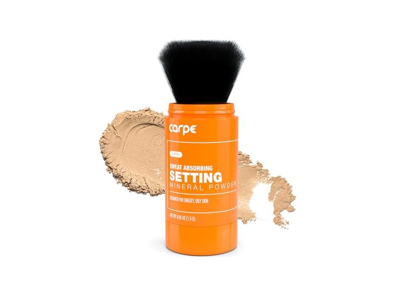 Carpe Sweat Absorbing Setting Mineral Powder, Tinted, 0.05 oz/1.5 g