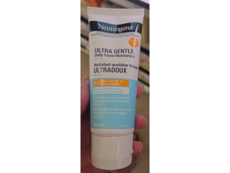 Neutrogena Ultra Gentle Daily Facial Moisturizer Lotion, SPF 30, 100 mL