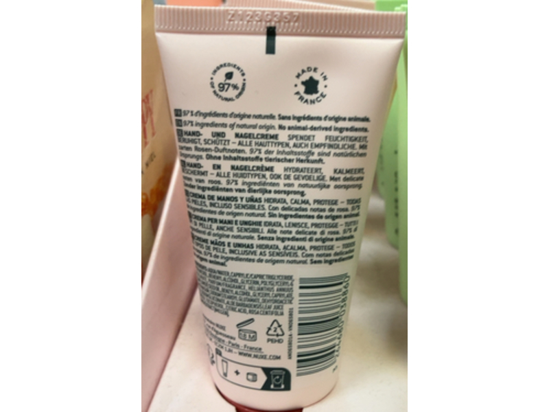 Nuxe Hand & Nail Cream, Very Rose, 1.7 oz/50 mL