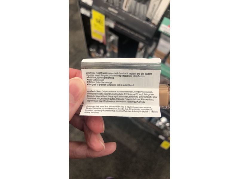 Neutrogena Healthy Skin Radiant Cream Concealer, Hazelnut Medium 01, 0.24 fl oz/7.1 mL