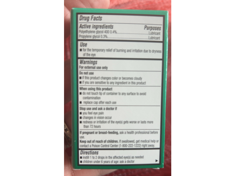 Walgreens Lubricant Eye Drops