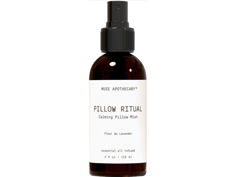 Muse Apothecary Pillow Ritual Calming Pillow Mist, Fleur Du Lavender, 4 fl oz/118 mL