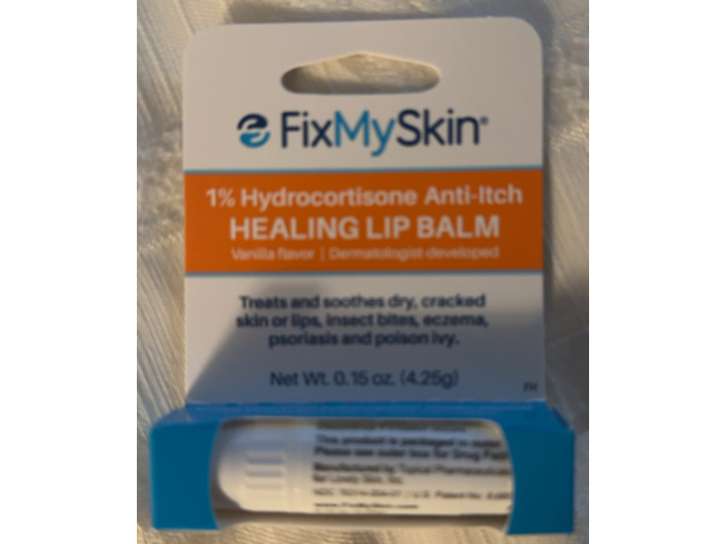 FixMySkin Healing Lip Balm, Vanilla, 0.15 oz/4.25 g