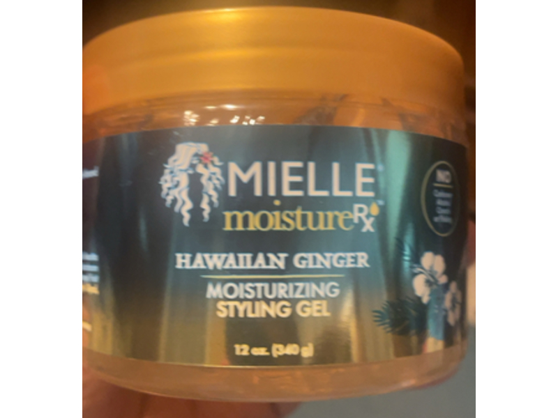 Mielle MoistureRX Moisturizing Styling Gel, Hawaiian Ginger, 12 oz/340 g
