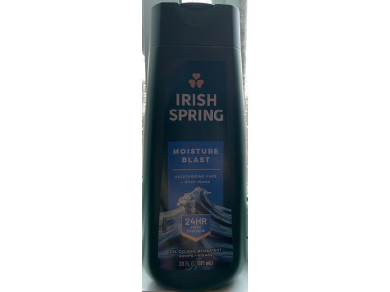 Irish Spring Moisture Blast Face + Body Wash, 20 fl oz/591 mL