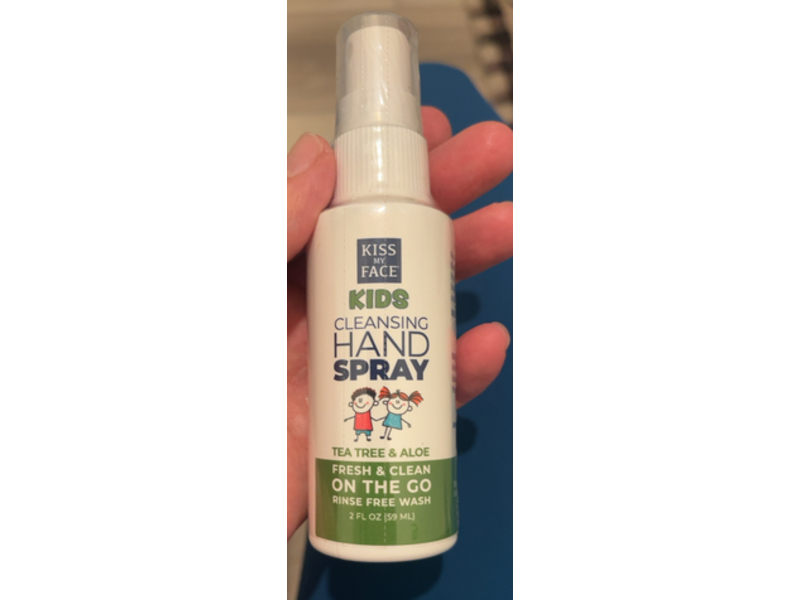 Kiss My Face Kids Cleansing Hand Spray, Tea Tree & Aloe, 2 fl oz/59 mL