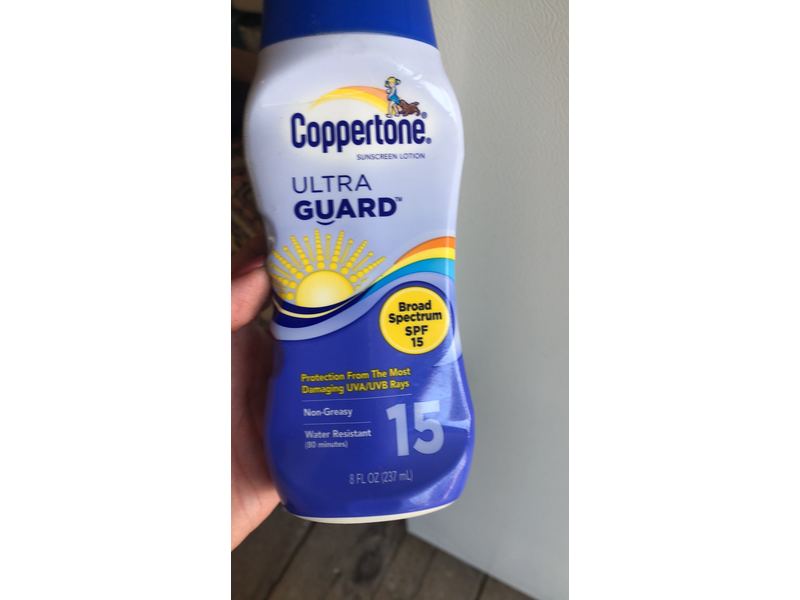 Coppertone Ultra Guard Sunscreen Lotion, SPF 15, 8 fl oz/237 mL