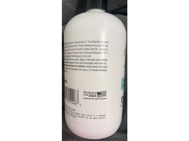 Power Stick Non-Foaming Shave Gel, Brazilian Mist, 12 fl oz/355 mL, Pack Of 2