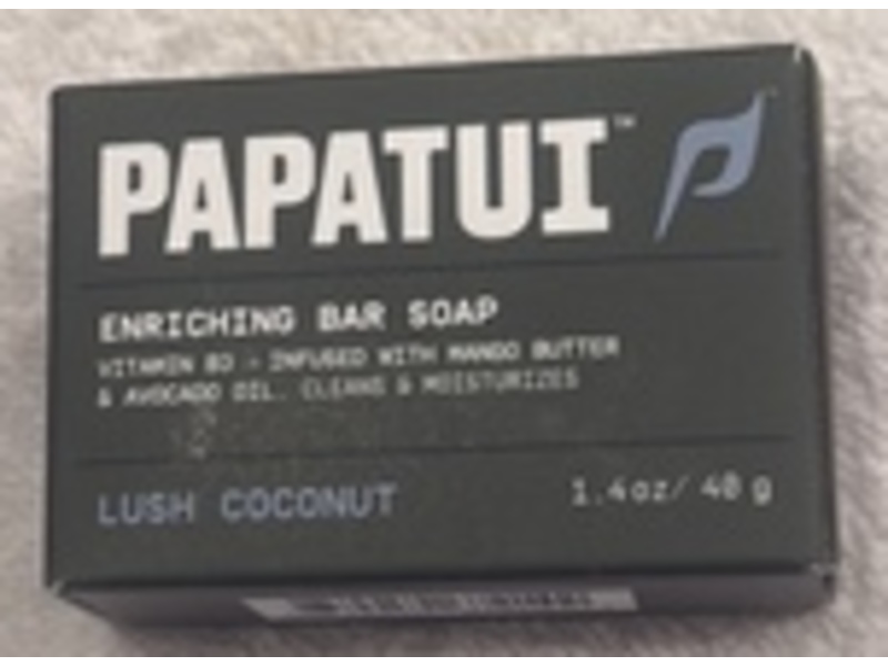 Papatui Enriching Bar Soap, Lush Coconut, 1.4 oz/40 g