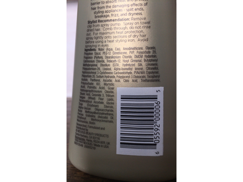 Nexxus Pro Mend Heat Protection Styling Spray, 8.5 fl oz/250 mL