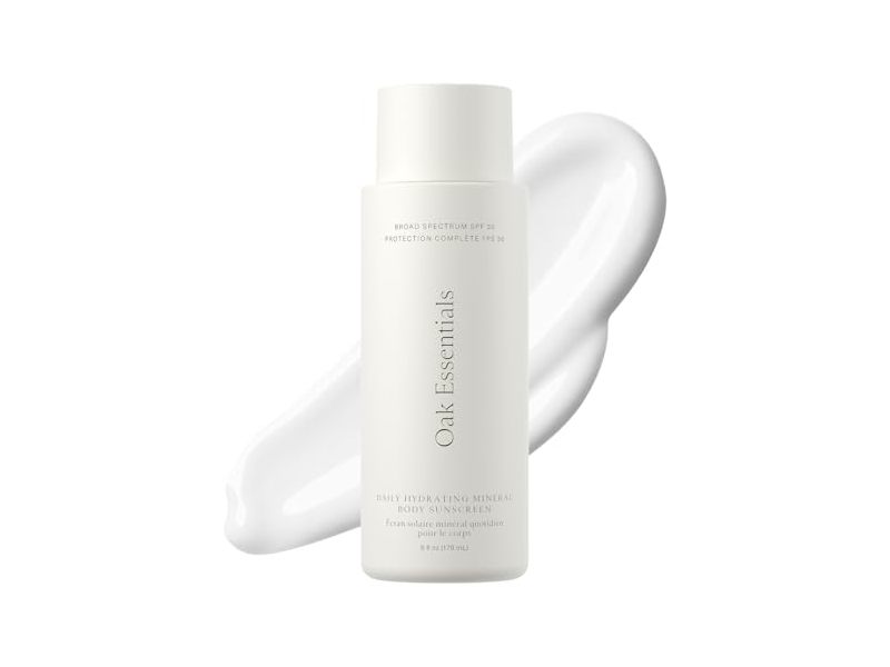 Oak Essentials Daily Hydrating Mineral Body Sunscreen, SPF 30, 6 fl oz/178 mL