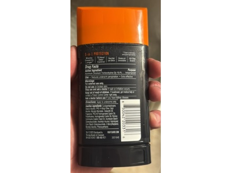 Right Guard Xtreme Defense Antiperspirant & Solid Deodorant, Arctic Refresh, 2.6 oz/73.7 g, Pack Of 6