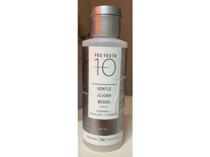 Rhonda Allison Pro Youth 10 Cleanse + Exfoliate + Hydrate, Jojoba Beads, 120 mL