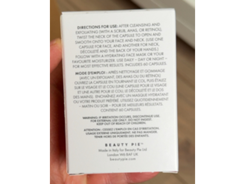 Beauty Pie Superactive Capsules, Glyco & Spingolipids, 0.01 fl oz/0.3 mL, 60 Count