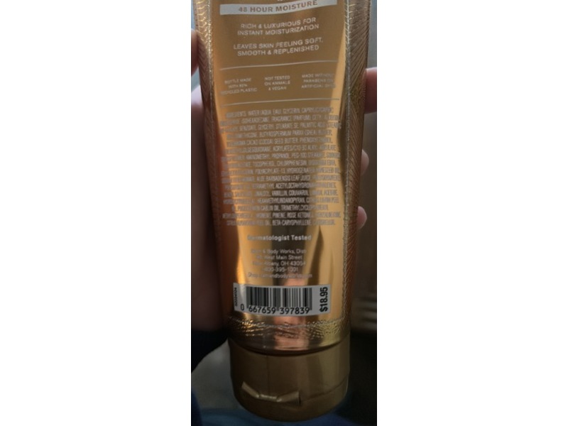 Bath & Body Works Touch Of Gold Ultimate Hydration Body Cream, Shea Butter + Hyaluronic Acid, 8 oz/226 g, 2 Pack
