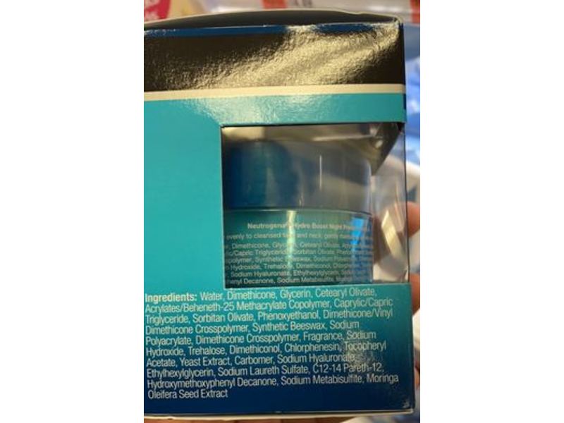 Neutrogena Hydro Boost Night Pressed Serum, Hyaluronic Acid + Antioxidants, 1.7 fl oz/48 g