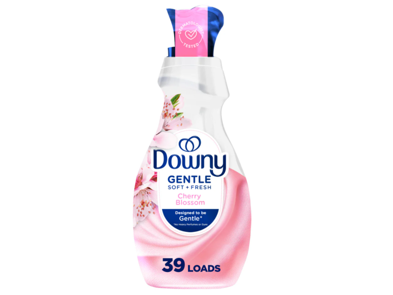 Downy Gentle Soft + Fresh Fabric Softener, Cherry Blossom, 39 Loads, 26 oz/780 mL