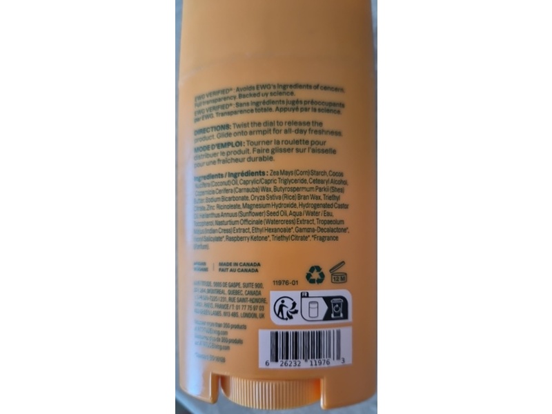 Attitude Super Leaves Deodorant, Orange Blossom & Eucalyptus, 2.64 oz/75 g