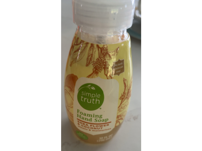 Simple Truth Cleans & Moisturizes Foaming Hand Soap, Shea Flower & Coconut, 10 fl oz/296 mL