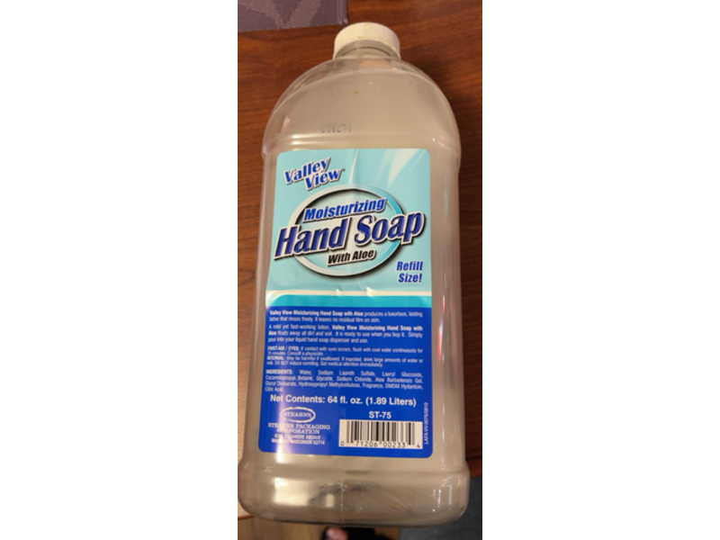 Stearns Valley View Moisturizing Hand Soap, Aloe, 64 fl oz/1.89 L