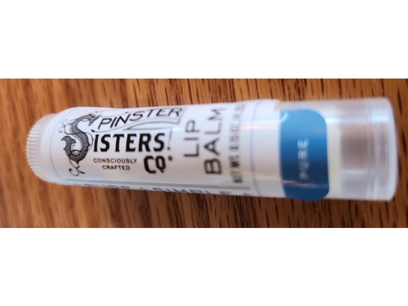 Spinster Sisters Co Lip Balm, Pure, 0.15 oz/4.25 g