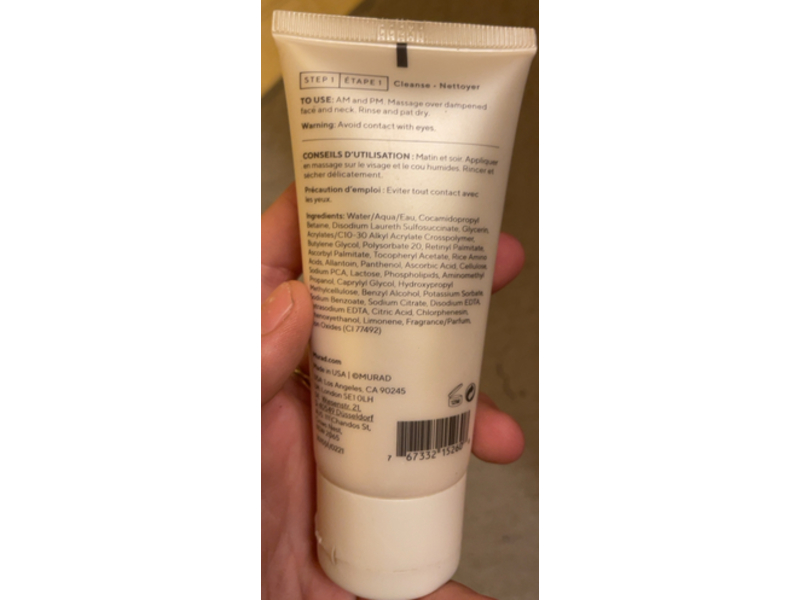 Murad Essential-C Facial Cleanser, 2.0 fl oz/60 mL