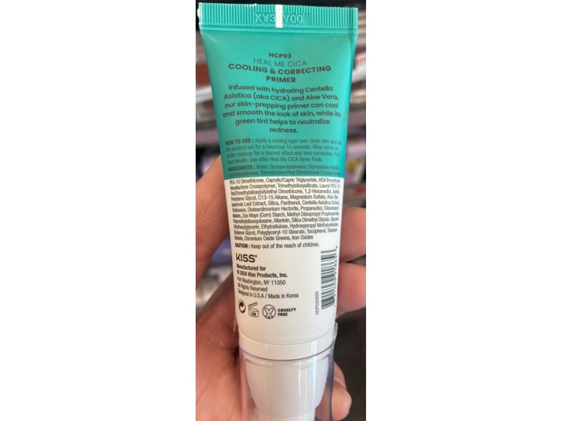 JOAH Heal Me Cica Cooling & Correcting Primer, 1.01 fl oz/30 mL