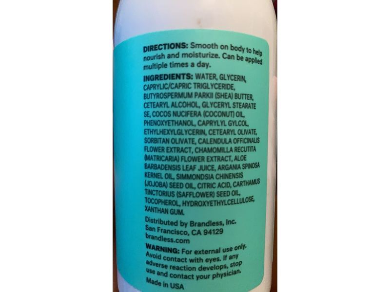Brandless Baby Lotion, Unscented, 8 fl oz/236 mL