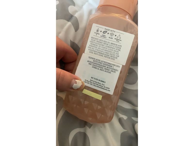 Bath & Body Works White Bare Gentle Foaming Hand Soap, Cranberry Peach, 8.75 fl oz / 259 mL