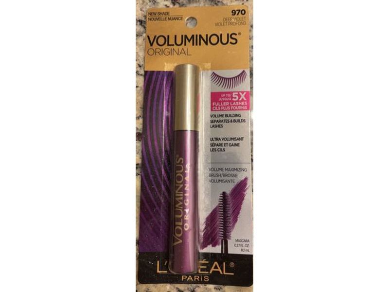 L’Oreal Paris Voluminous Original Mascara, 970 Deep Violet, 0.27 fl oz/82 mL