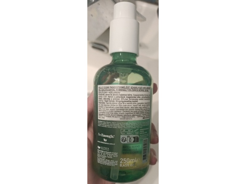 Biobalance Back To Nature Hello Clean Acid Clarity Oil Control Face Wash, 8.45 fl oz/250 mL