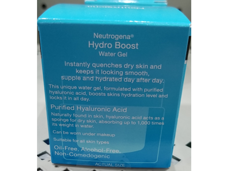 Neutrogena Hydro Boost Water Gel, Hyaluronic Acid, 0.5 oz/14 g