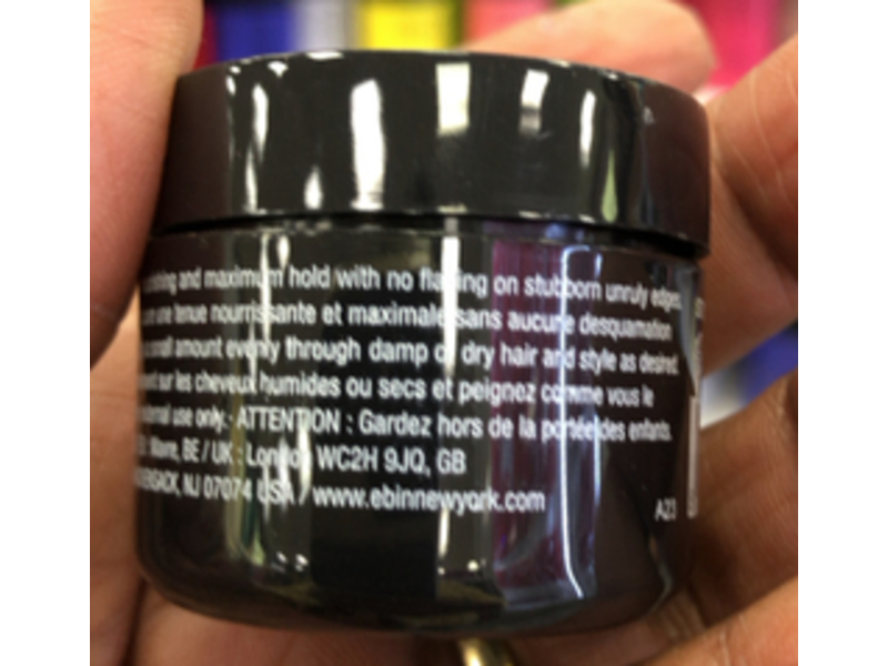 Ebin 24 Hour Colored Edges, Natural Black, 0.5 fl oz/15 mL