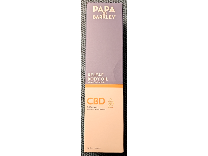 Papa & Barkley Releaf Body Oil, CBD, 2.0 fl oz/60 mL