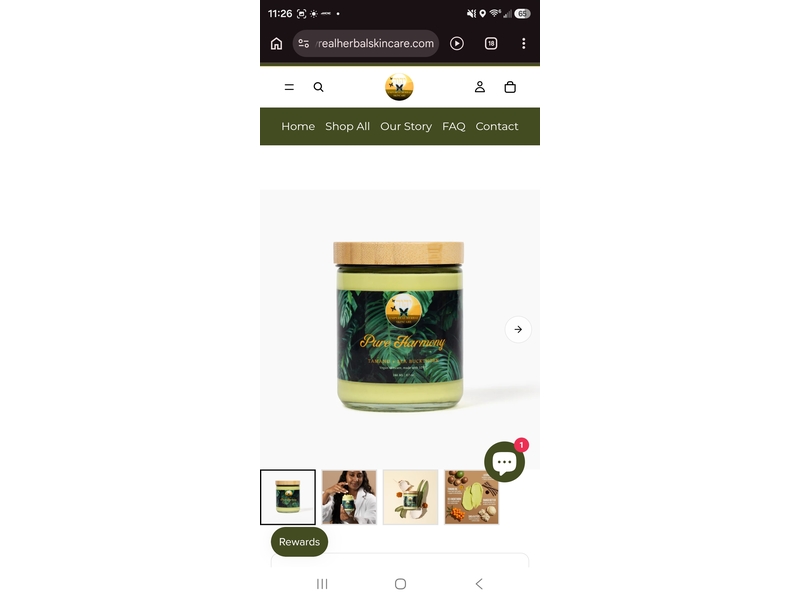 YHWH Empyreal Herbal Skincare Pure Harmony, Tamanu + Sea Buckthorn, 8.7 oz/246 mL