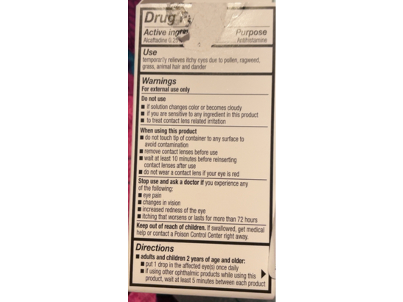 Lastacaft Once Daily Eye Allergy Itch Relief Drops, 0.17 fl oz/5 mL