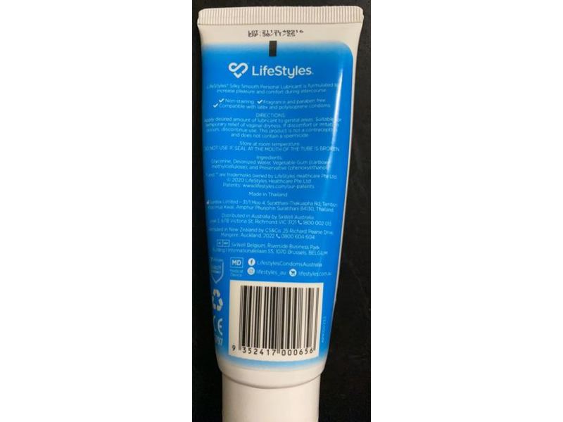 Lifestyles Silky Smooth Lubricant, 100 g