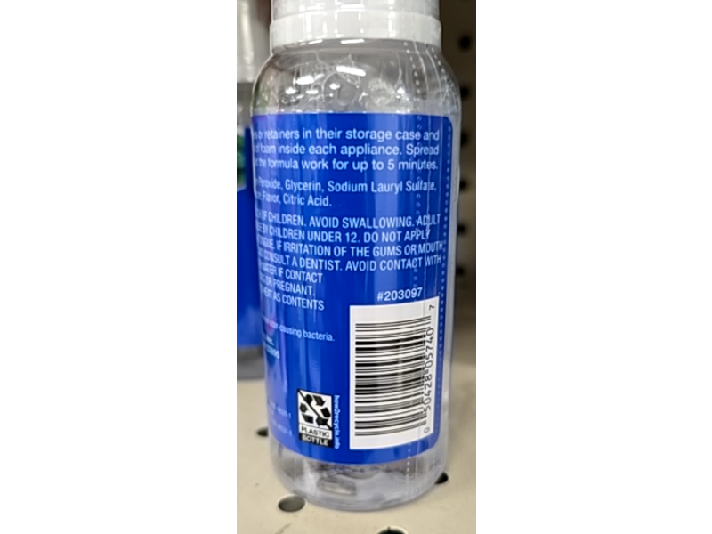 Cvs Aligner & Retainer Cleaner, Fresh Mint Flavor, 3.38 fl oz/100 mL